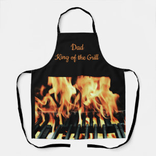 Tablier Papa King of the Grill Custom Apron