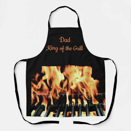 Tablier Papa King of the Grill Custom Apron (Recto)
