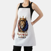 Tablier Papa Lion Drapeau Américain (Insitu)