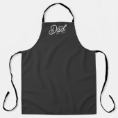 Tablier Papa Moderne Script Cool avec Noms d'Enfants (Recto)