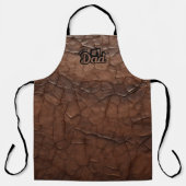 Tablier Papa N°1 - Finition Cuir (Recto)