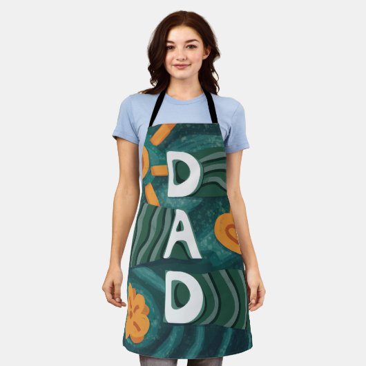 Tablier Papa - National Papa Jour d'appréciation Vert (Porté)