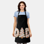 Tablier Papa Noël Arbre gâteau Mutation famille vacances (Porté)