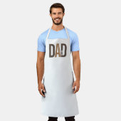 Tablier Papa personnalisé Brown moderne établi (Porté)