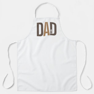 Tablier Papa personnalisé Brown moderne établi