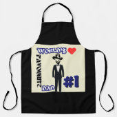 Tablier Papa préféré du monde #1 Black Adult Apron (Recto)