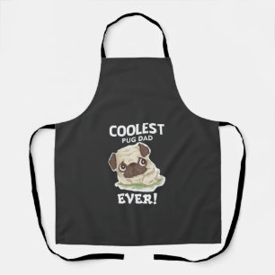 Tablier Papa Pug le plus cool jamais