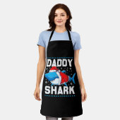 Tablier Papa Requin Santa Fête des Pères (Porté)
