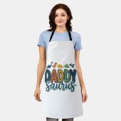 Tablier Papa Saurus Mignon Papa Dinosaure Conception Vecto (Porté)
