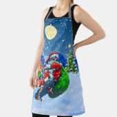 Tablier Papa Skateboard Père Noël Drôle (Insitu)