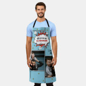 Tablier Papa Superhero Comédie Discours Bubble 2 Photo (Porté)