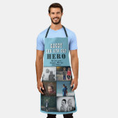 Tablier Papa, tu es notre Héros 6 Photo Collage (Porté)