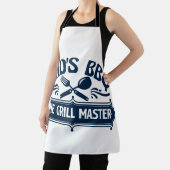Tablier Papa's BBQ the Grill Master Fêtes des pères cadeau (Insitu)