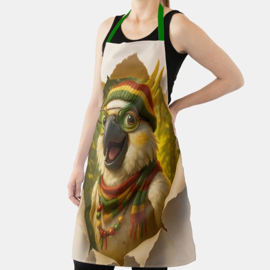 Tablier Papegaai Kookschort – Vrolijk Tropisch Design (Insitu)