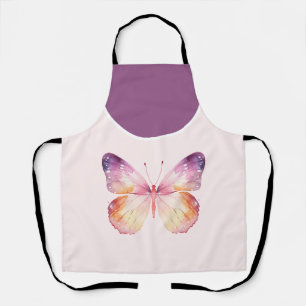 Tablier Papier aquarelle papillon Art