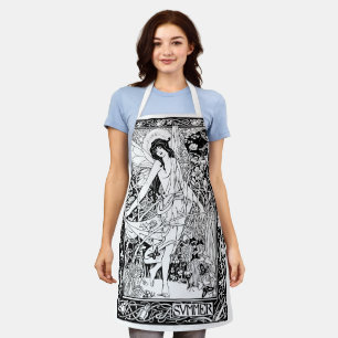 Tablier Papier Art Nouveau Papillon Fée Été