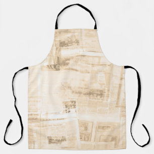 Tablier Papier écaillé : vieil arrière - plan de journal.