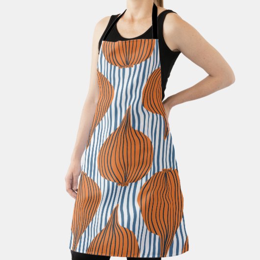 Tablier Papier peint à base d'ampoule d'oignon dessiné à l (Insitu)