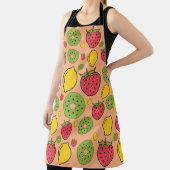 Tablier Papier peint fraise, citron et kiwi (Insitu)