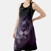 Tablier Papier peint Galaxy Lion Face Art (Insitu)