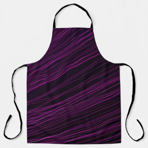Tablier Papier peint numérique violet et blanc