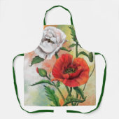 Tablier Papier rouge et blanc (Recto)