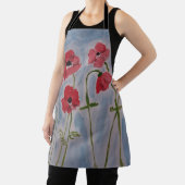 Tablier Papier rouge sauvage (Insitu)