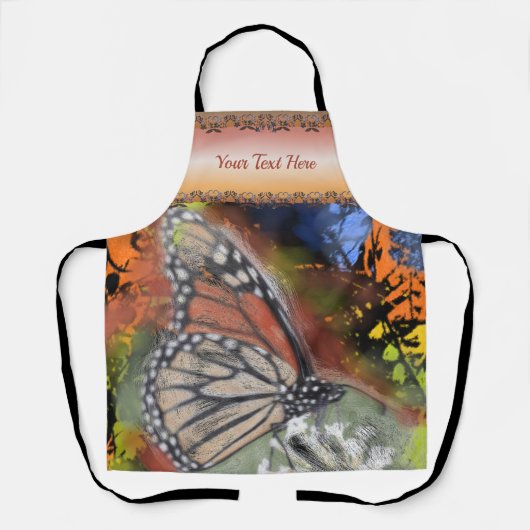Tablier Papillon Abstrait (Recto)