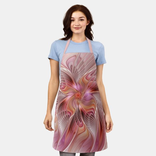 Tablier Papillon Abstrait coloré Imaginaire Fractal Art (Porté)