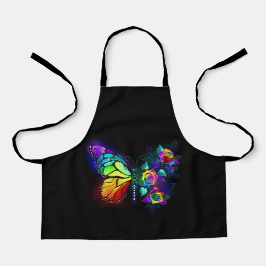 Tablier Papillon arc-en-ciel (Recto)
