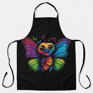 Tablier Papillon arc-en-ciel