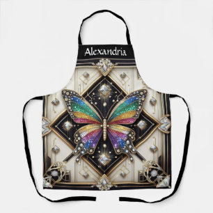 Tablier Papillon Arc-en-ciel Art Déco