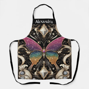 Tablier Papillon Arc-en-ciel Art Déco