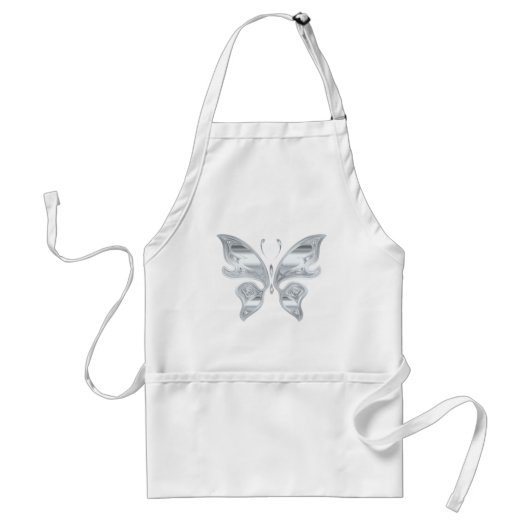 Tablier Papillon argenté (Devant)