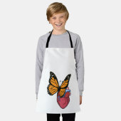 Tablier Papillon au coeur (Porté)