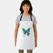 Tablier Papillon aux plumes de paon vert (Insitu)