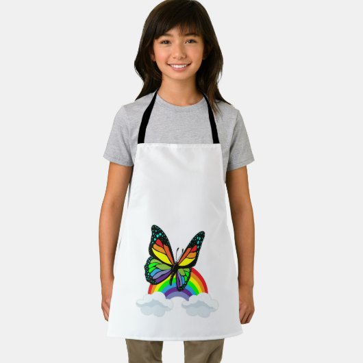 Tablier Papillon avec arc-en-ciel (Insitu)