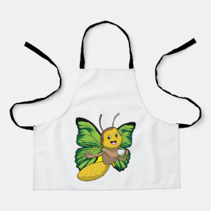 Tablier Papillon avec la coupe de café