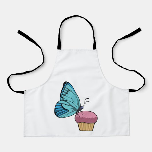 Tablier Papillon avec muffin (Recto)