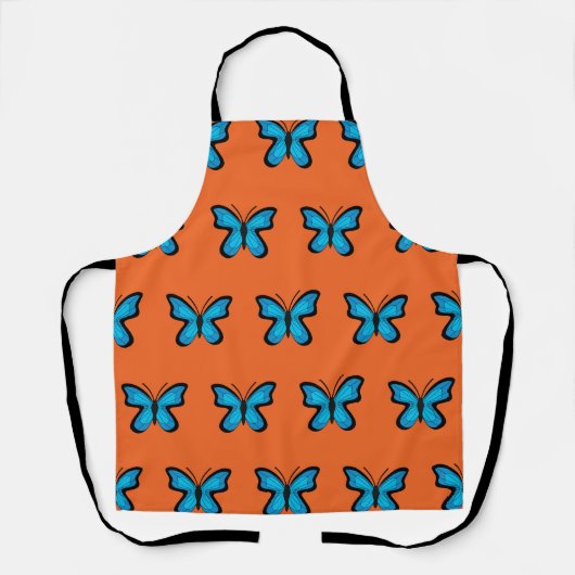 Tablier Papillon Bleu (Recto)
