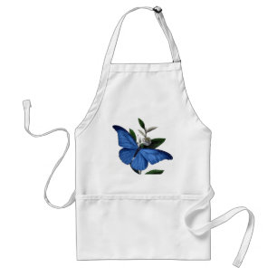 Tablier Papillon bleu