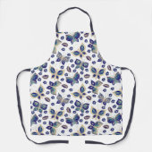 Tablier Papillon bleu lunaire (Recto)