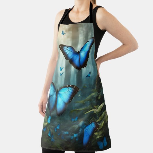 Tablier Papillon bleu Morpho (Insitu)