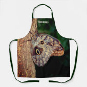 Tablier Papillon de hibou Brown personnalisé (Recto)