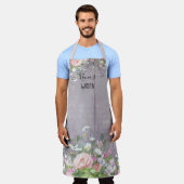 Tablier Papillon de lavande florale du jardin de Nanas (Porté)