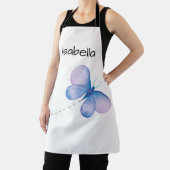 Tablier Papillon de peinture à l'eau Nom de vol écriture A (Insitu)