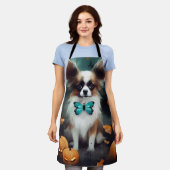 Tablier Papillon d'Halloween avec la peur Citrouille (Porté)