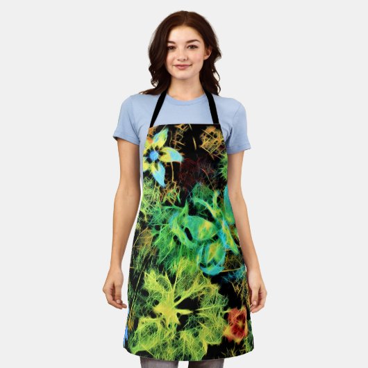 Tablier Papillon et fleurs Rodilius Apron (Porté)