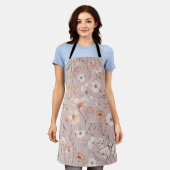 Tablier Papillon floral Fleur sauvage Boho (Porté)