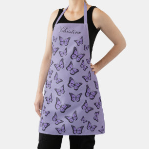 Tablier papillon lavande
